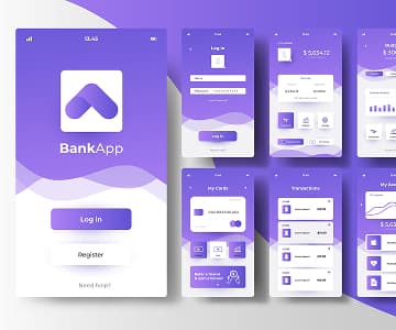 Banking app photo